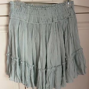 Free People Skirt in Pale Turquoise Size M